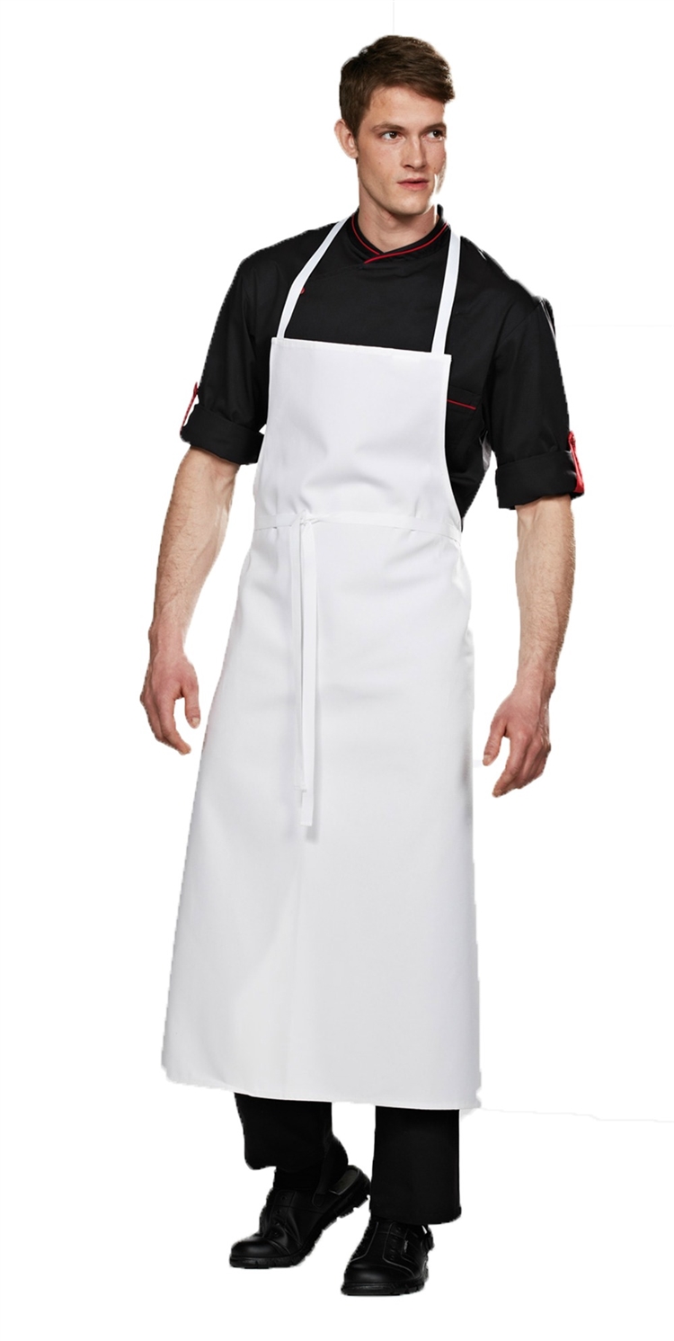 White Travel Chef Apron without Pocket