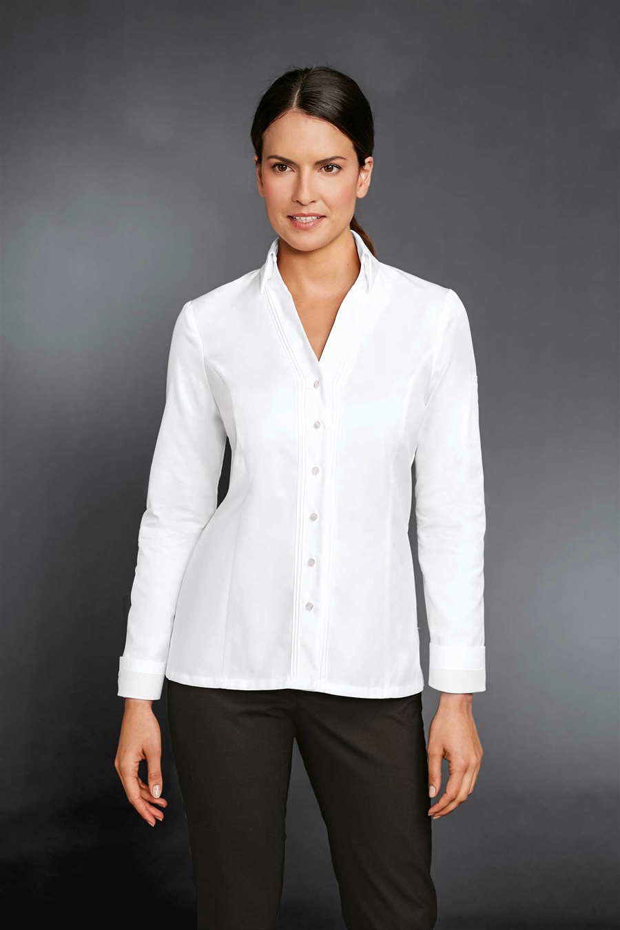 'The Lady PIC'  Chef Jacket in 100% Long Fiber Pima Premium Cotton, the finest cotton in the world!