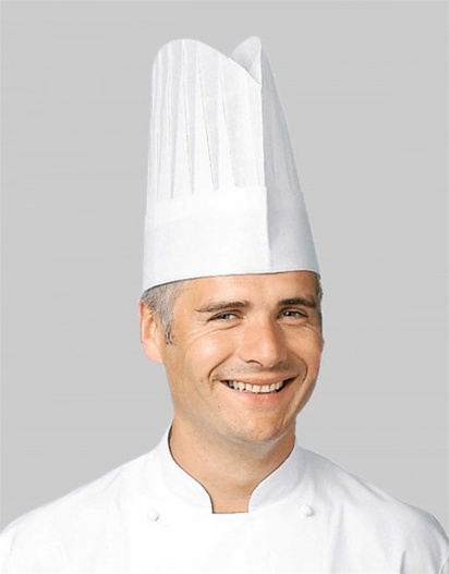 Disposable Chef Toques - 8 inch height