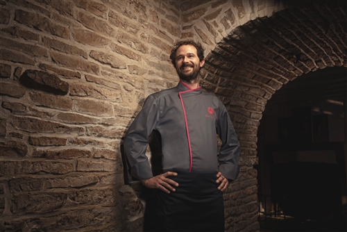 Murano classic Chef jacket charcoal grey long or short sleeves
