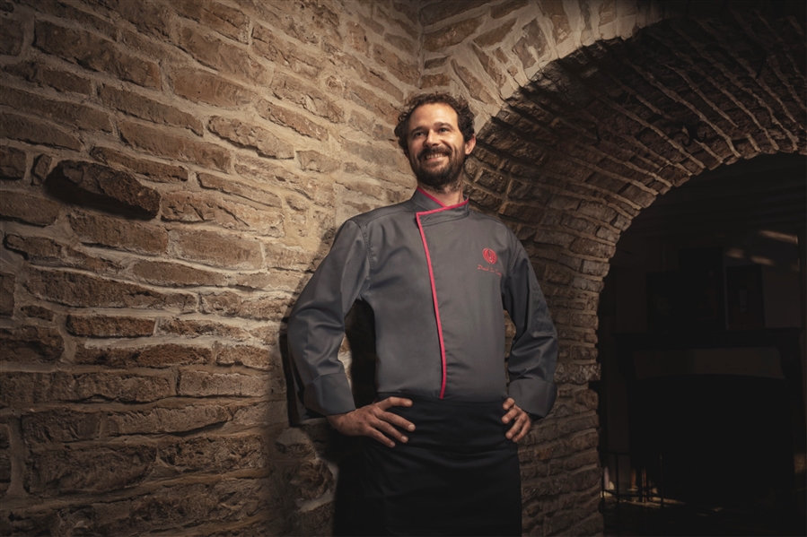 Murano classic Chef jacket charcoal grey long or short sleeves