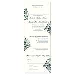 All in One Wedding Invitations on Seeded Paper | Andromeda's Vines (true brown)