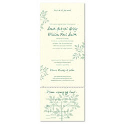 Recycled Paper Wedding Invitations ~ Shalom