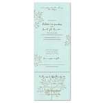 Tiffany Blue Wedding Invitations | Shalom (seeded paper, plantable into wildflowers)