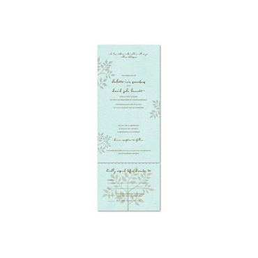 Tiffany Blue Wedding Invitations | Shalom (seeded paper, plantable into wildflowers)