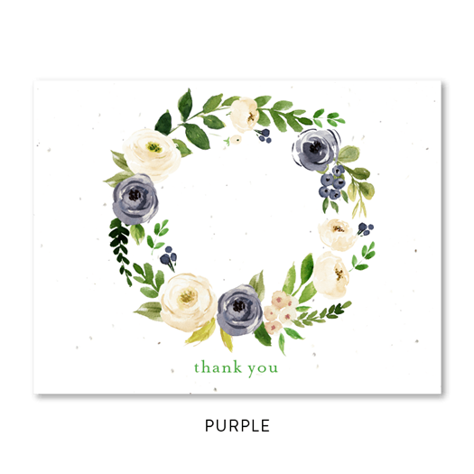 Florist Seeded Thank you notes | Flower Bliss on white seeded paper