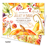 Autumn Wedding Save the Date Cards | Abundant Harvest (100% recycled paper)