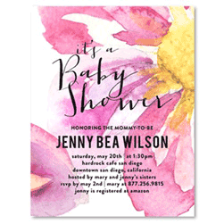 Baby Shower Invitations - Amazing Blooms