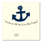 Wedding Table Cards - Anchor of Love (*seeded paper)