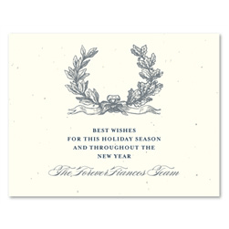 Christmas Business Cards | Antique Wreath by Green Business Print