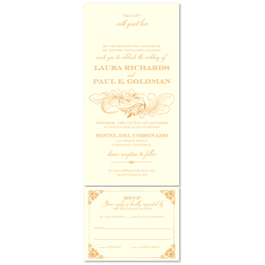 Elegant Wedding Invitations | Aphrodite (100% recycled paper)