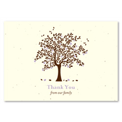 seeded paper memorial thank you cards ~ Apple Tree