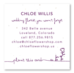 Seeded Paper Business Cards | From Bud to Flower