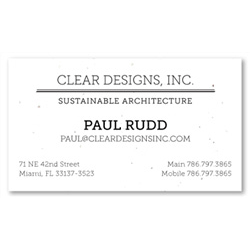 Seeded Paper Business Cards | Classical