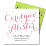 Fancy Script Business Cards | Festive