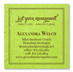 Plantable green Business Cards | Bold & Green (seeded paper)