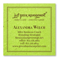 Plantable green Business Cards | Bold & Green (seeded paper)