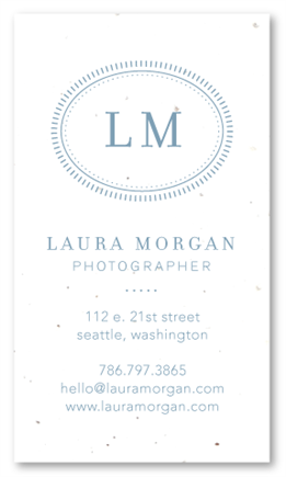 Seeded Paper Business Cards | In Print