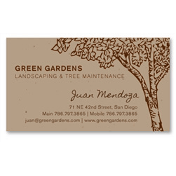 Plantable Business Cards | Tree Landscape
