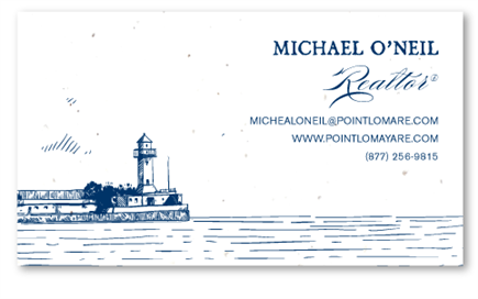 Seeded Paper Business Cards | Lighthouse