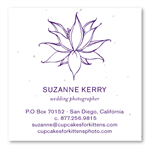 Floral Seeded Business Cards | Lotus Artistry