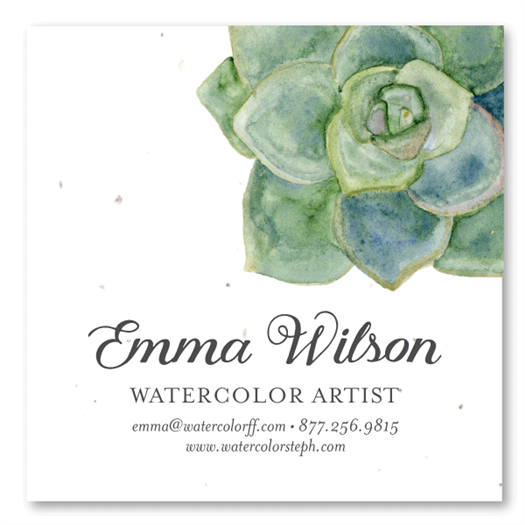 Succulent Business Cards | Flower Girls