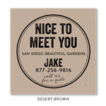 Seeded paper original business Cards | Drinks on me (seeded paper)