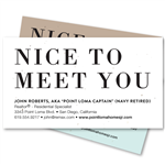 Unique Realtor's Business Cards | Nice To Meet You