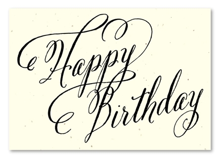 Elegant Birthday cards ~ Beginnings by Green Business Print