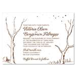 Big Sur Themed Invitations on Garden Herbs Seeded Paper ~ (Desert Brown and Chocolate)