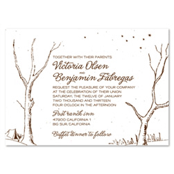 Tree Wedding Invitations ~ Big Sur