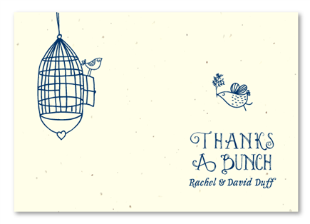 Thank you cards ~ Birds in Love
