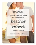 Photo Save the Date | Bold Refined (100% recycled paper)