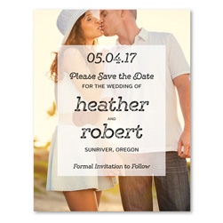 Photo Save the Date | Bold Refined (100% recycled paper)