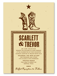 Western Wedding Invitations ~ Boots & Spurs *plantable