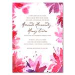 Watercolor Wedding Invitations on white seeded paper ~ Botanical Blooms (watercolor)