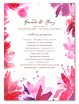 Wedding Programs Botanical Blooms by ForeverFiances