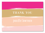 Bridal Pink Thank you cards by ForeverFiances Weddings