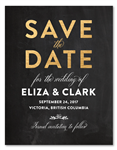 Chalkboard Save the Date | Bright and Bold (100% Recycled)
