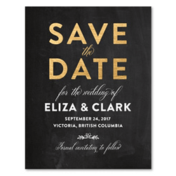 Chalkboard Save the Date | Bright and Bold (100% Recycled)