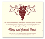 Seeded Wedding Favors ~ Burgundy Grapes