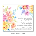 Californian Wildflowers Wedding Favors seeded paper