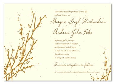 Spring Wedding Invitations ~ Cherry Tree Branches