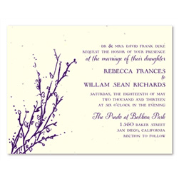Affordable Wedding Invitations~ Cherry Tree Branches