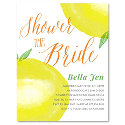 Lemon Bridal Cards ~ Citrus Lemon