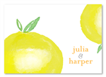Lemon Citrus Thank you cards by ForeverFiances Weddings