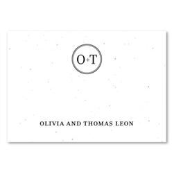 Plantable Thank you cards ~ Classic Monogram