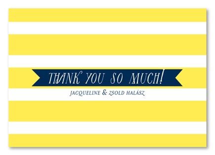 Classic Stripes Thank you cards by ForeverFiances Weddings