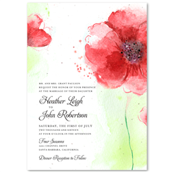 Poppy Wedding Invitations | Colorado Poppies