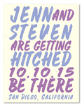 Hip Save the Date Cards | Cool Hipsters (seeded paper)